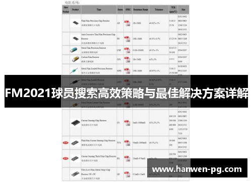 FM2021球员搜索高效策略与最佳解决方案详解